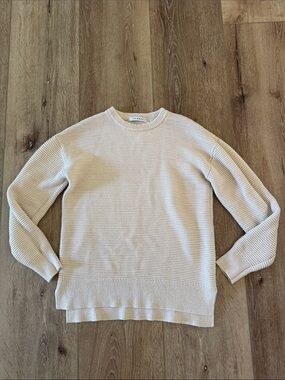 Trenery | Crewneck Sweater in Light Cream | Ribbed | women’s size XS